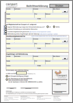Beitrittserklärung Conpart